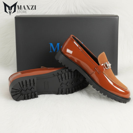 Exquisite Brown Penny Loafers for Men