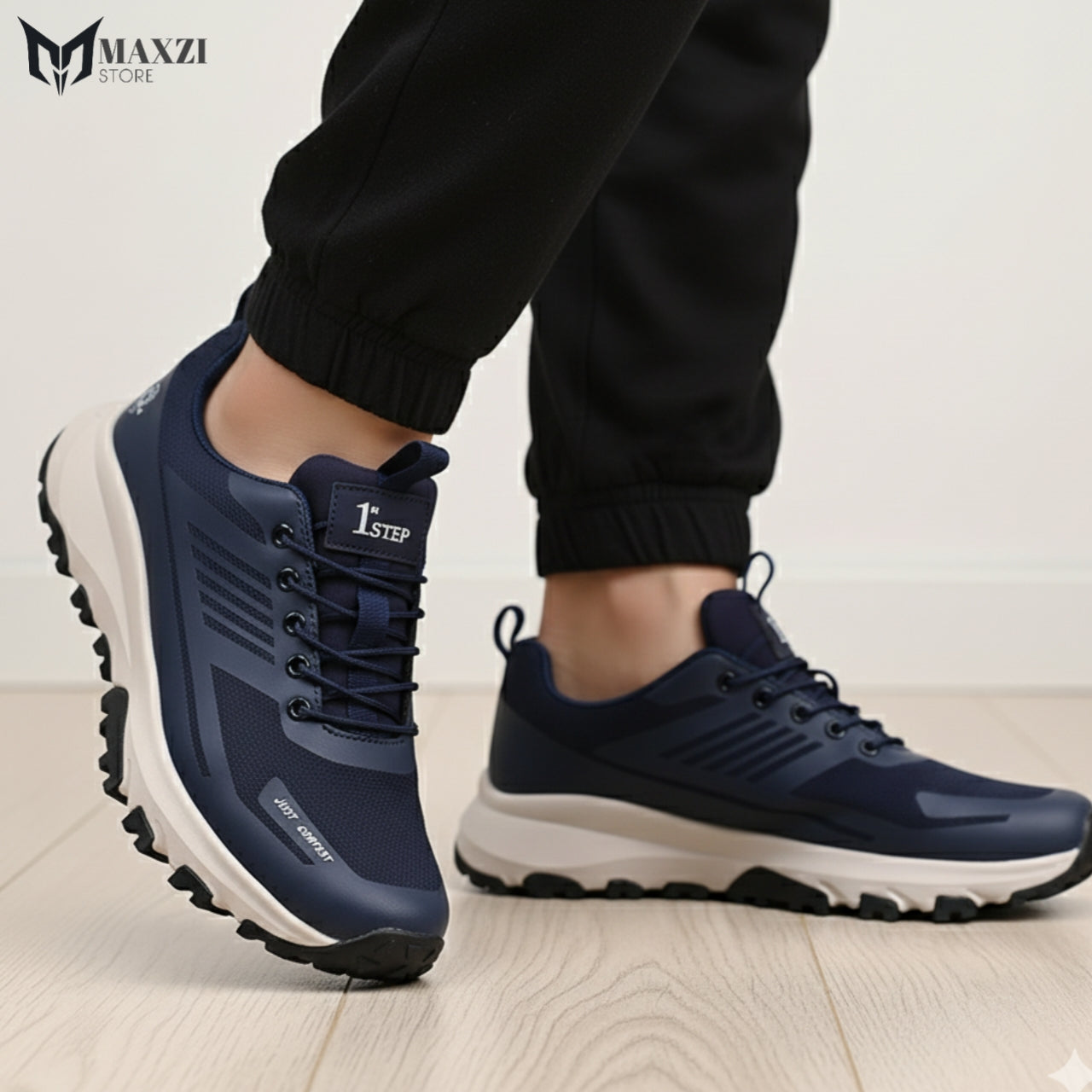 Men's Navy Outdoor Trail Sneakers