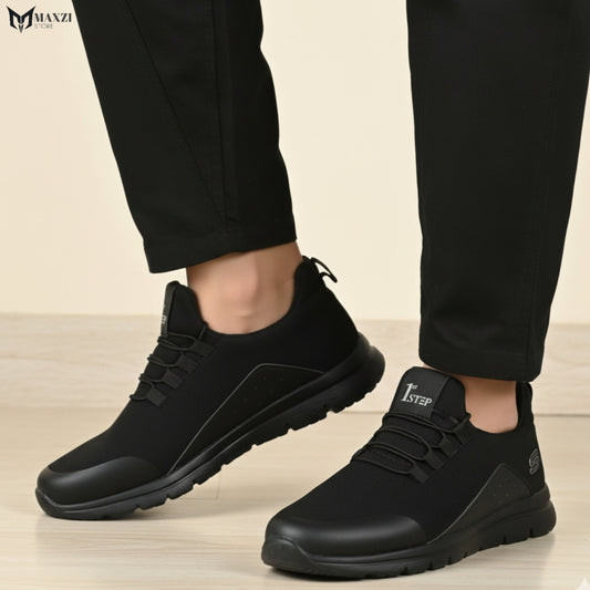 Men's All-Black Casual Sneakers